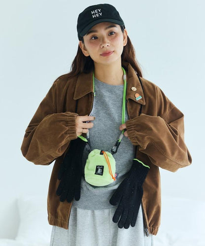 特別款絨毛抽繩包迷你款