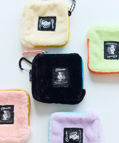 特別款絨毛L型拉鍊錢包