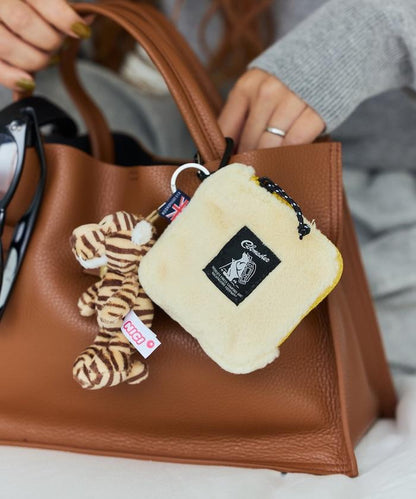 特別款絨毛L型拉鍊錢包