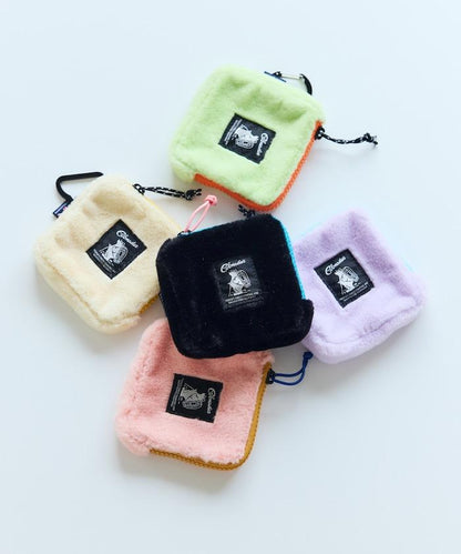 特別款絨毛L型拉鍊錢包