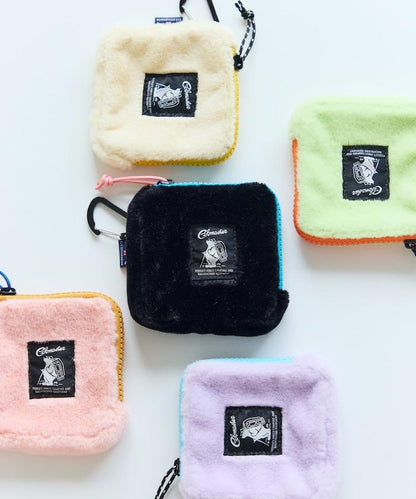 特別款絨毛L型拉鍊錢包