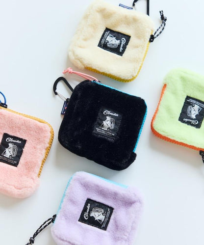 特別款絨毛L型拉鍊錢包