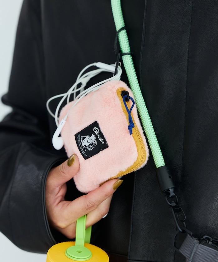 特別款絨毛L型拉鍊錢包