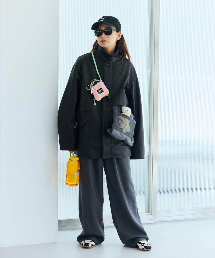 特別款絨毛L型拉鍊錢包