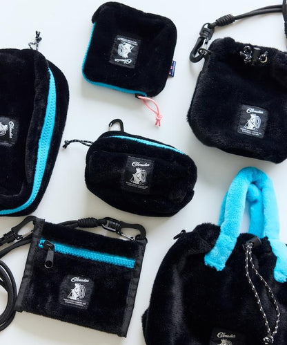 特別款絨毛方形小號收納包