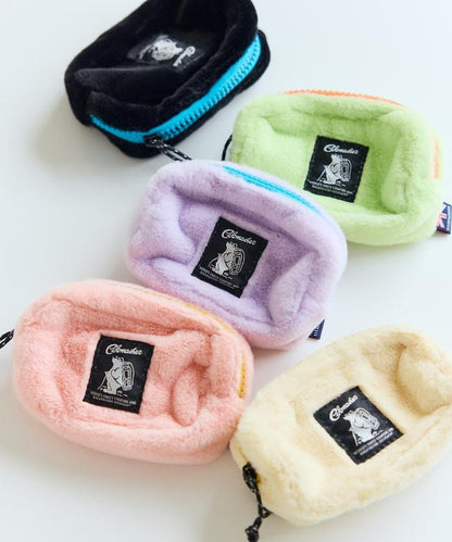 特別款絨毛方形小號收納包