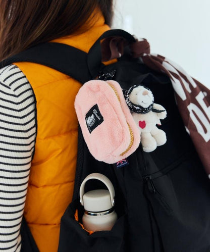 特別款絨毛方形小號收納包