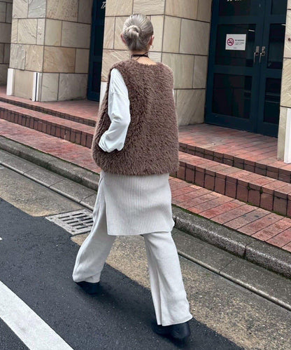 【PON企畫】修身提臀針織喇叭褲