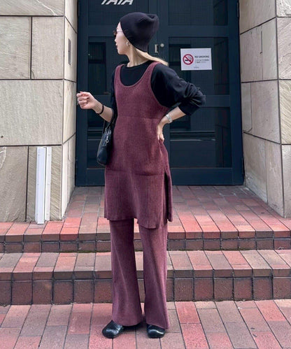 【PON企畫】修身提臀針織喇叭褲