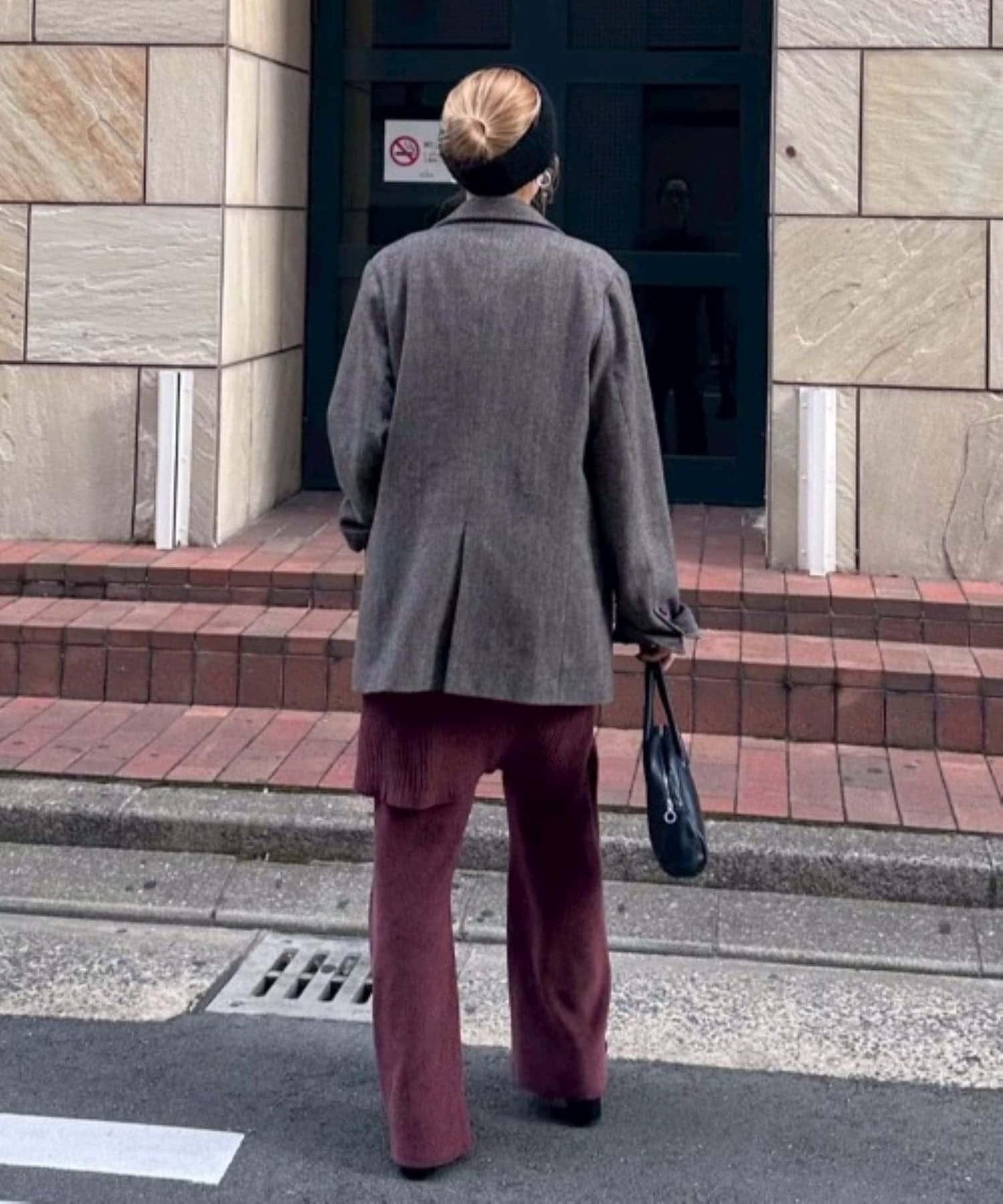 【PON企畫】修身提臀針織喇叭褲