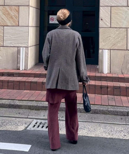 【PON企畫】修身提臀針織喇叭褲