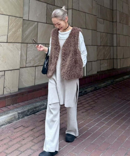 【PON企畫】修身提臀針織喇叭褲