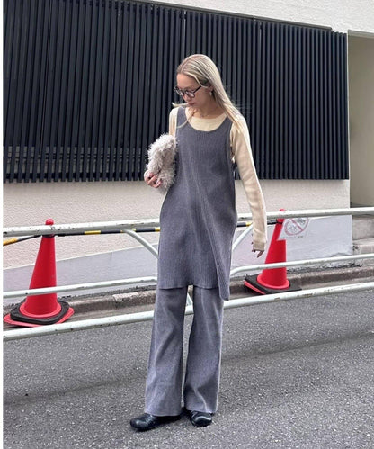 【PON企畫】修身提臀針織喇叭褲