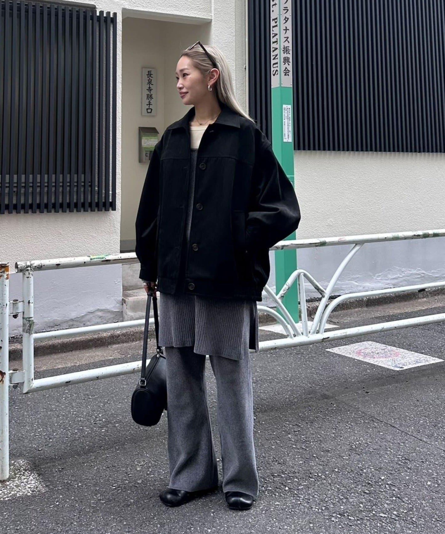 【PON企畫】顯瘦前後兩穿毛絨針織吊帶長款上衣