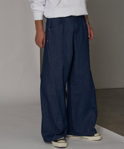 【Ciaopanic】單水洗寬鬆牛仔褲