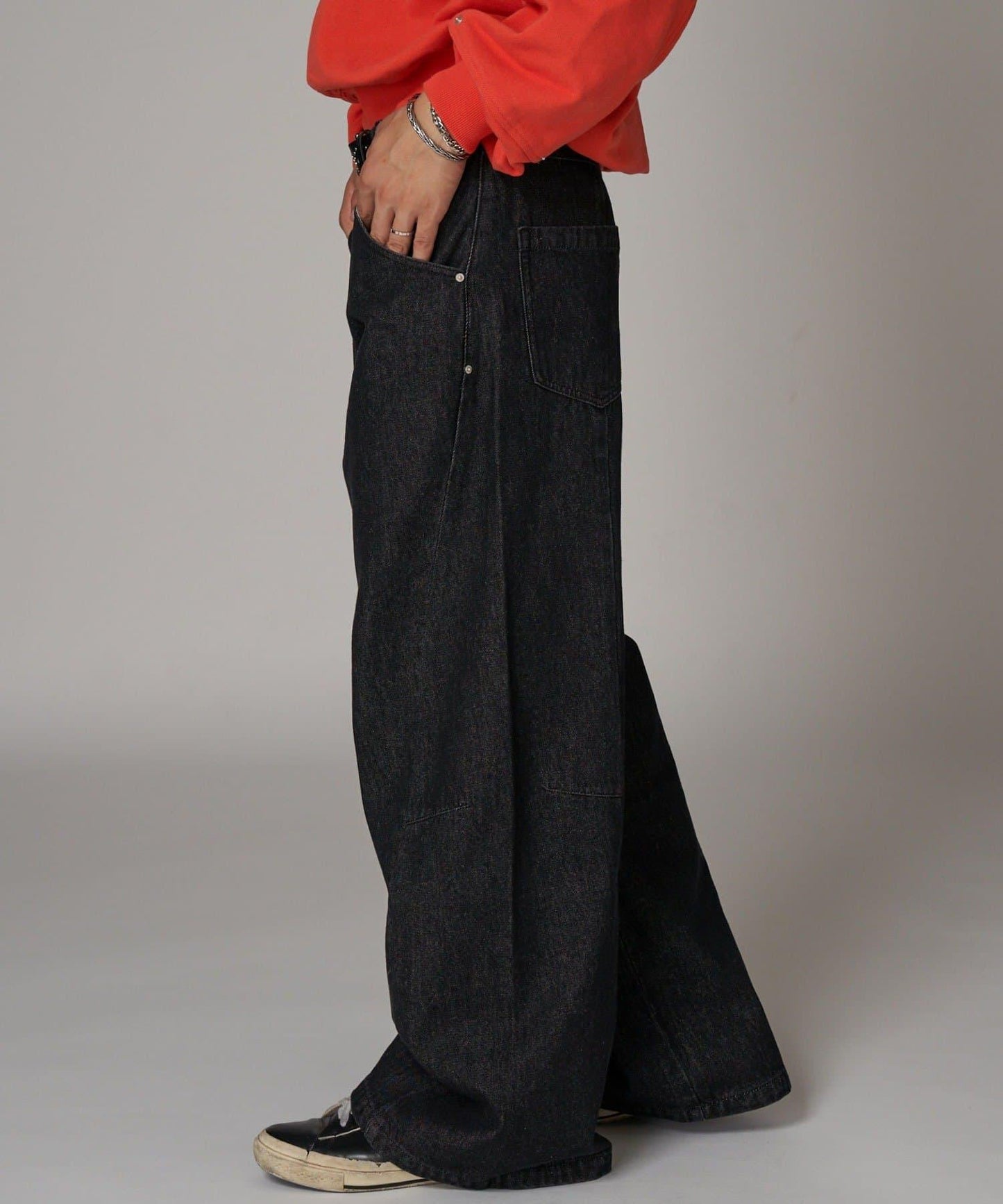 【Ciaopanic】單水洗寬鬆牛仔褲