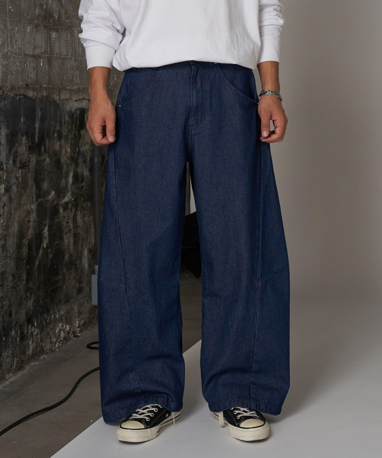 【Ciaopanic】單水洗寬鬆牛仔褲