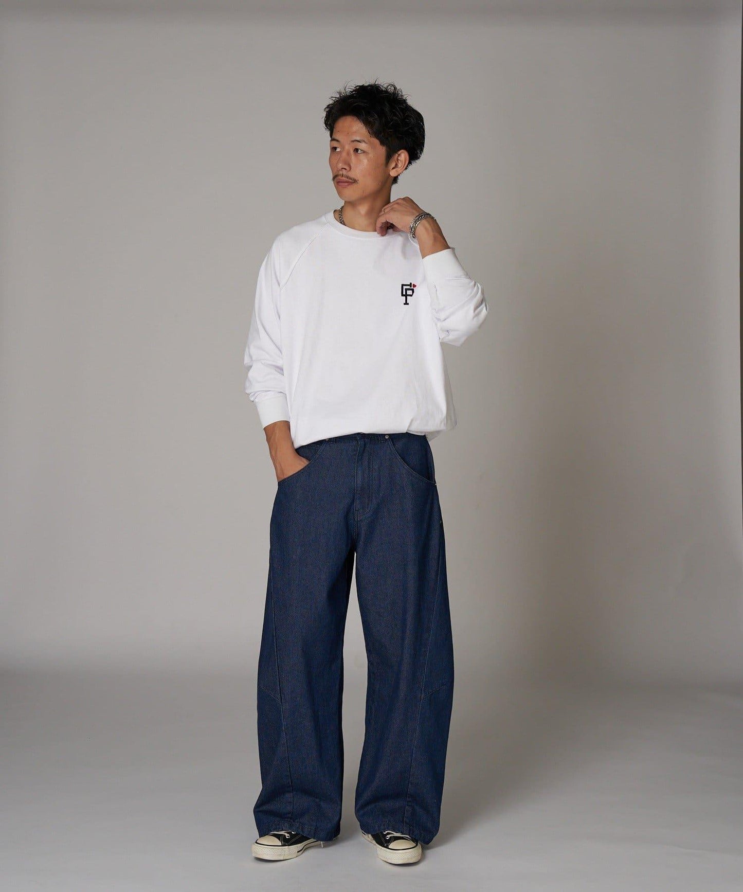 【Ciaopanic】單水洗寬鬆牛仔褲