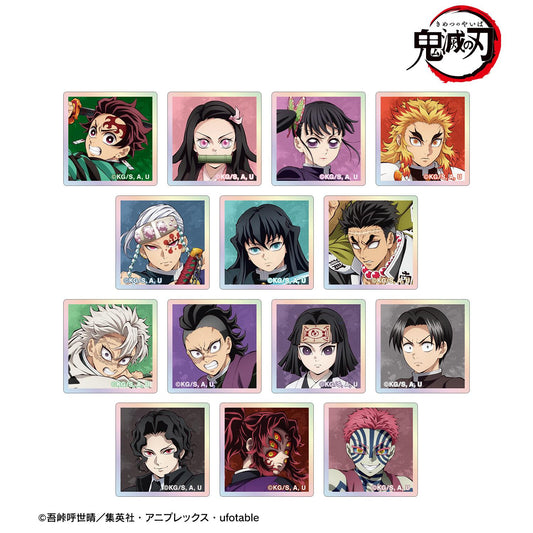 《鬼滅之刃》 交易款極光亞克力瓷磚 ver.A（單位/全套BOX）【BOX／14個裝】