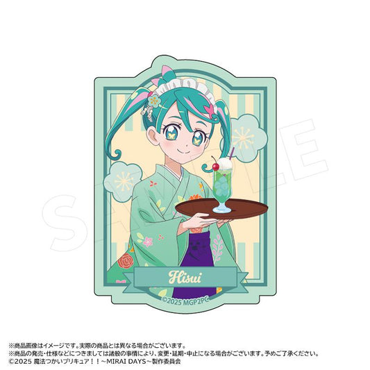 魔法使光之美少女！！～MIRAI DAYS～_新繪製和風甜品店ver. 異形貼紙 D 翡翠