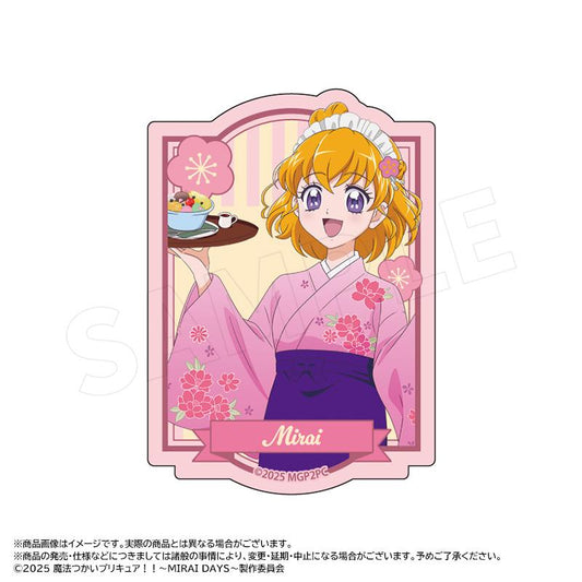 魔法使光之美少女！！～MIRAI DAYS～_新繪製和風甜品店ver. 異形剪裁貼紙 A 朝日奈未來