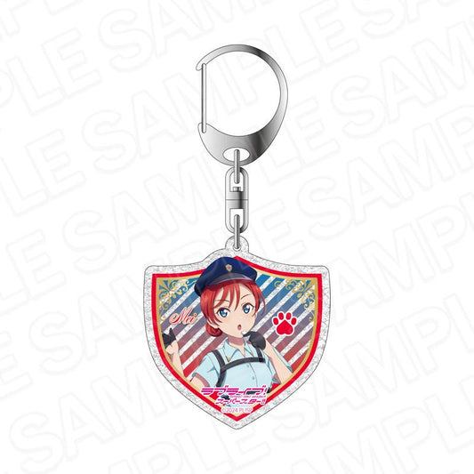 LoveLive! Superstar!! 閃粉亞克力鑰匙扣 米女美 警察 ver.