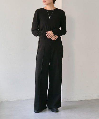 《動畫あり》寬鬆剪裁長褲【SUM1 STYLE(スミスタイル)】