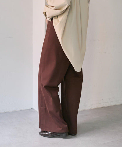 《動畫あり》寬鬆剪裁長褲【SUM1 STYLE(スミスタイル)】