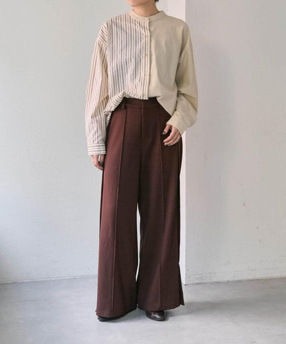 《動畫あり》寬鬆剪裁長褲【SUM1 STYLE(スミスタイル)】