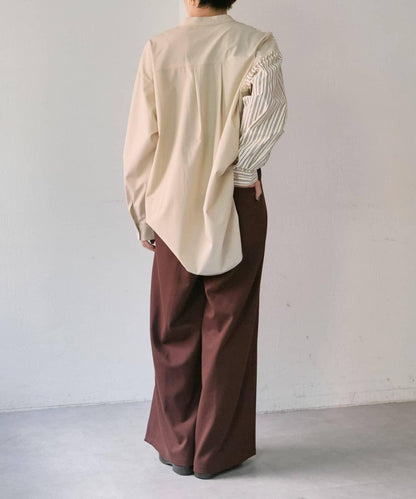 《動畫あり》寬鬆剪裁長褲【SUM1 STYLE(スミスタイル)】