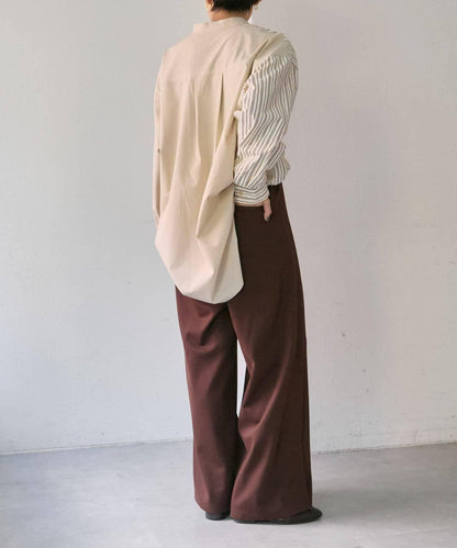 《動畫あり》寬鬆剪裁長褲【SUM1 STYLE(スミスタイル)】