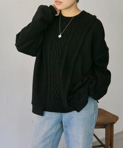 加絨針織上衣【SUM1 STYLE】