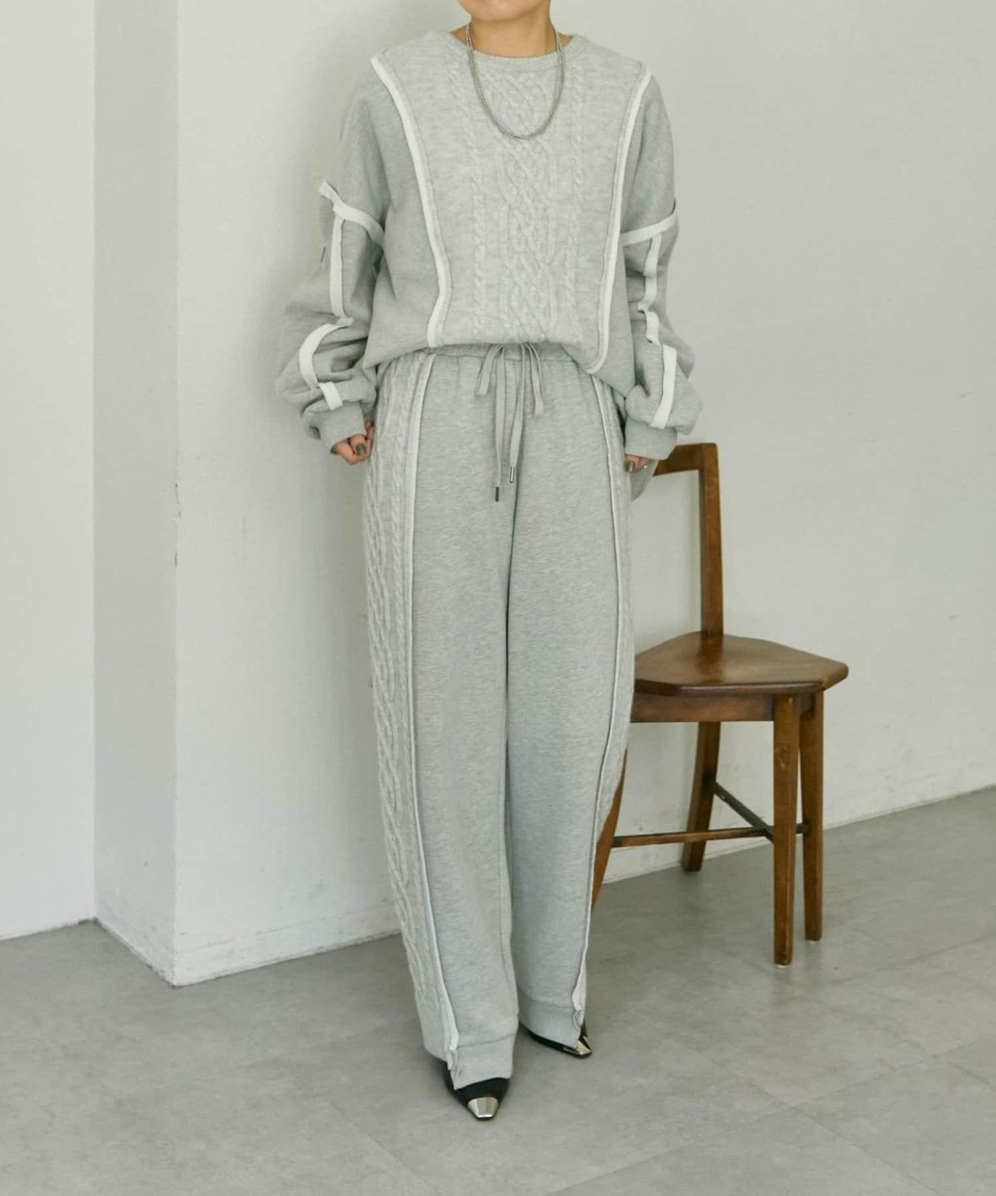 加絨針織上衣【SUM1 STYLE】