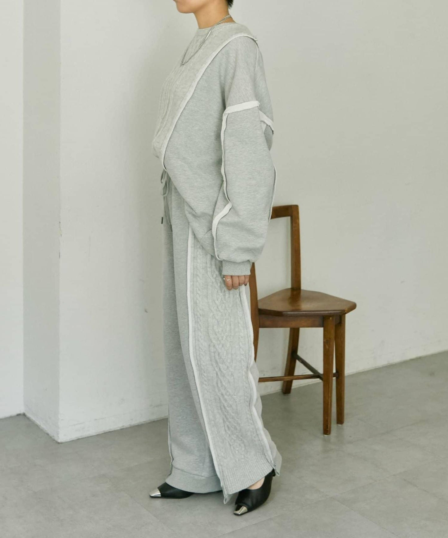 加絨針織上衣【SUM1 STYLE】