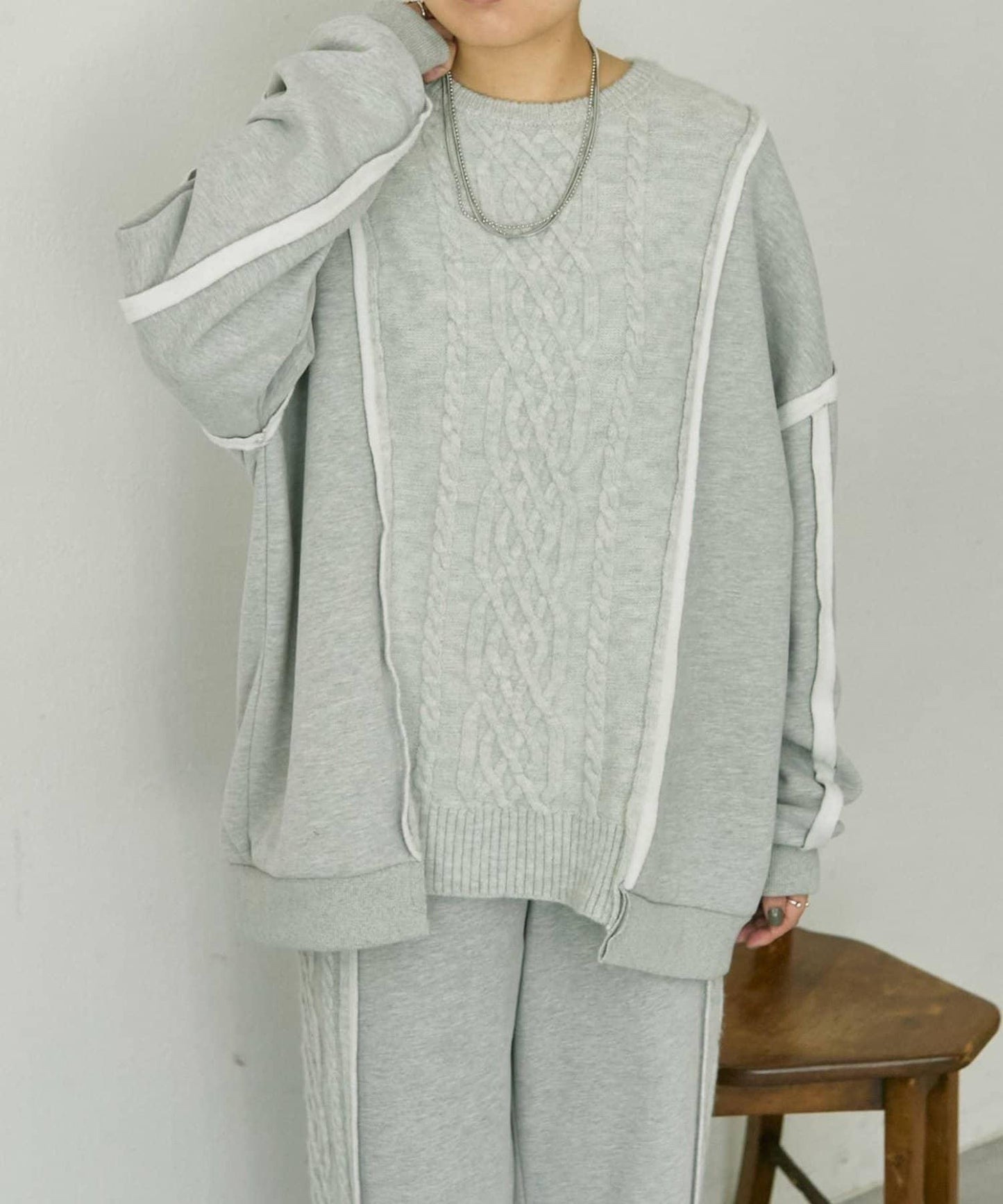 加絨針織上衣【SUM1 STYLE】