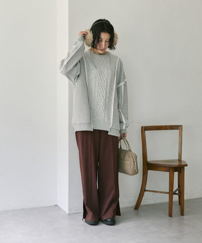 加絨針織上衣【SUM1 STYLE】