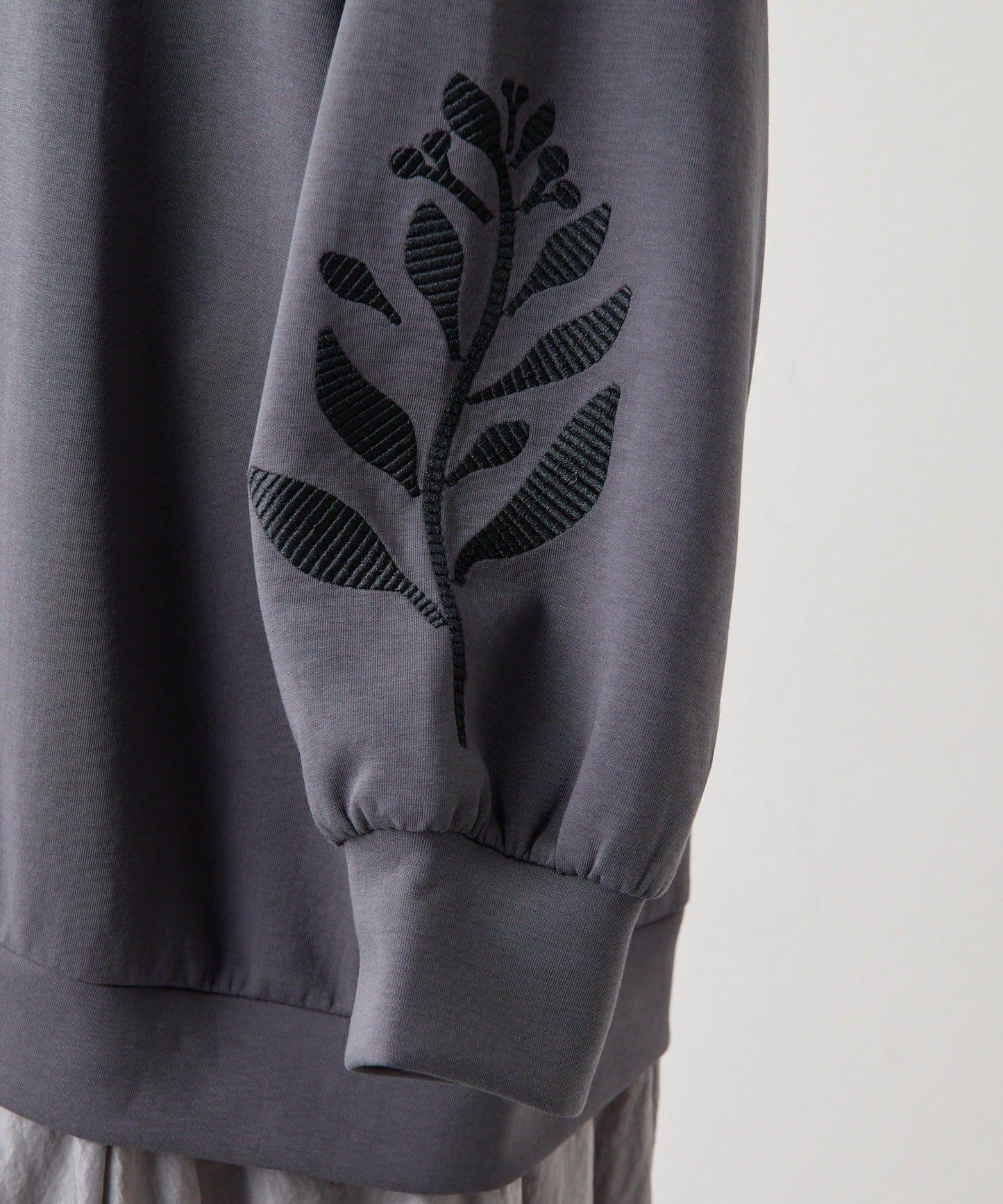 《動畫あり/植物刺繡/休閒》拼接刺繡連衣裙【SUM1 STYLE(スミスタイル)】