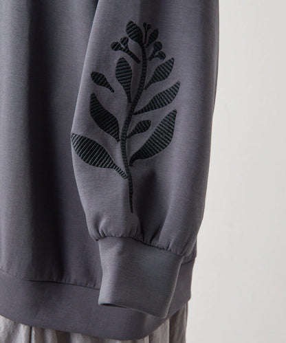 《動畫あり/植物刺繡/休閒》拼接刺繡連衣裙【SUM1 STYLE(スミスタイル)】