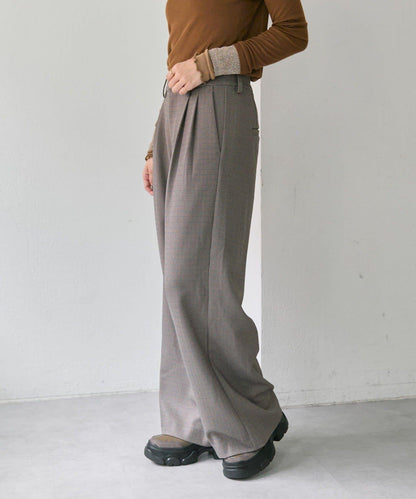 《動畫あり》槍駁殼格紋休閒褲【SUM1 STYLE(スミスタイル)】