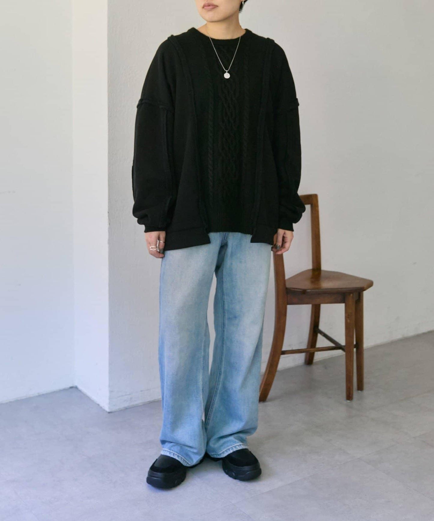 加絨針織上衣【SUM1 STYLE】