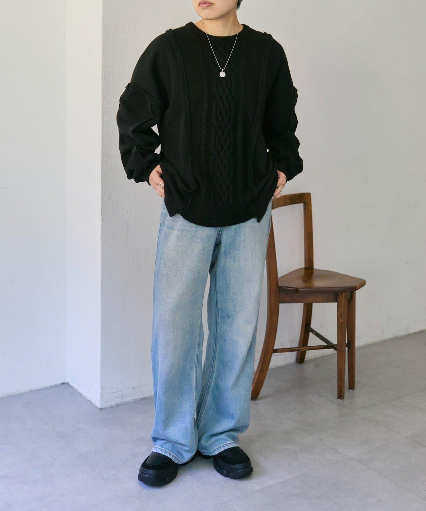 加絨針織上衣【SUM1 STYLE】