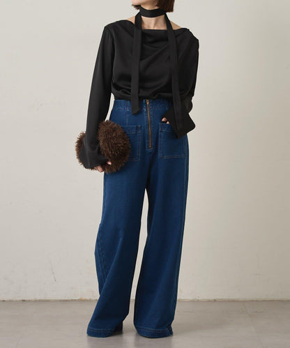 衛衣牛仔喇叭褲