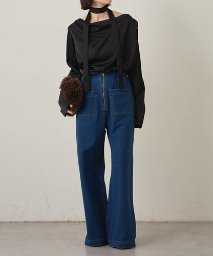 衛衣牛仔喇叭褲