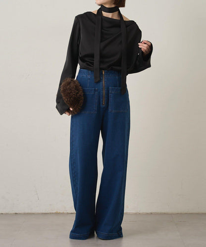 衛衣牛仔喇叭褲