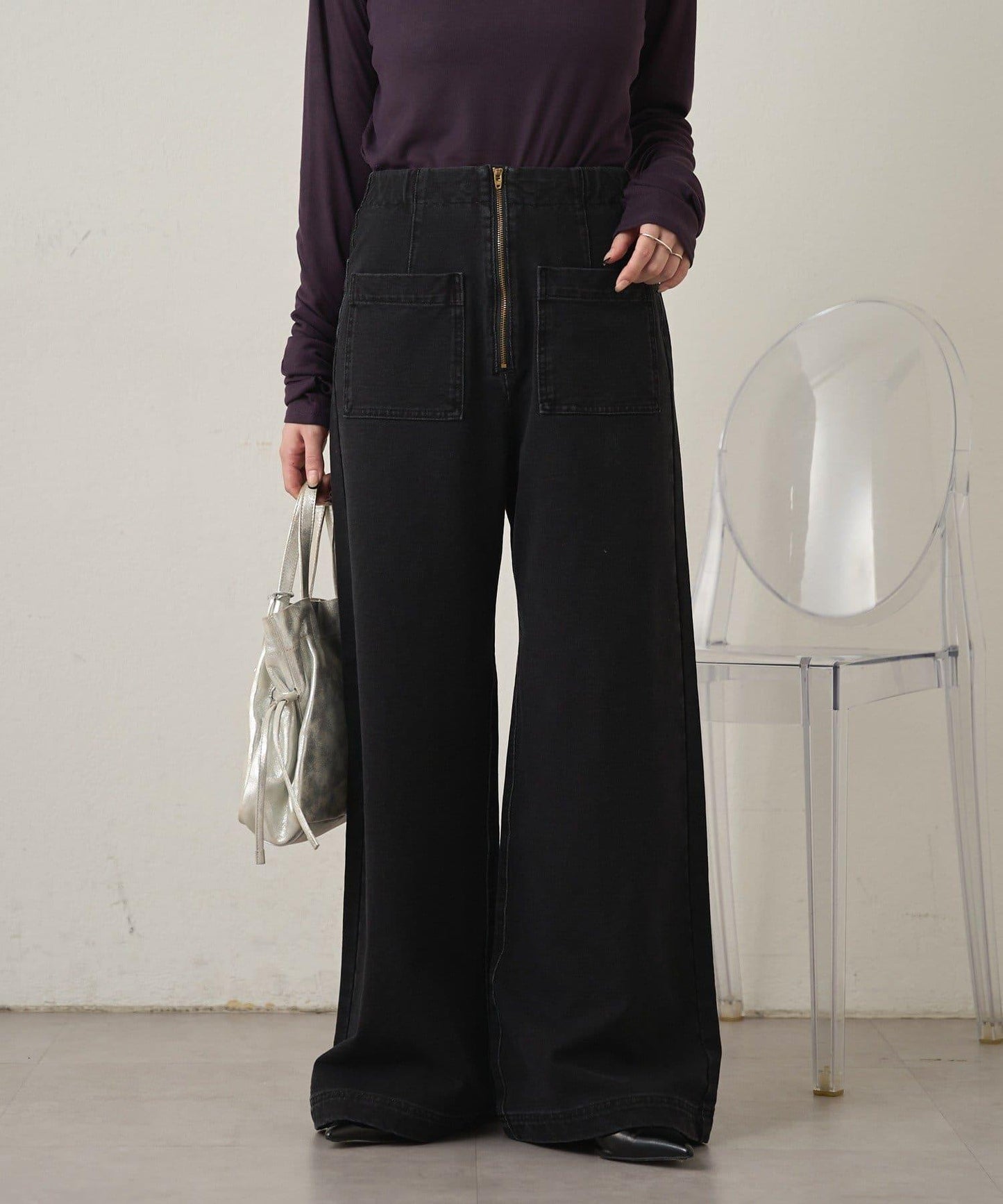 衛衣牛仔喇叭褲