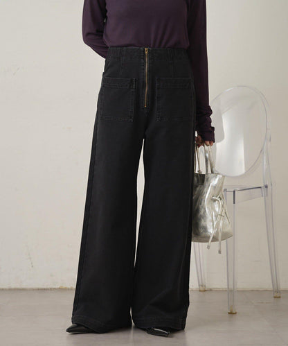 衛衣牛仔喇叭褲