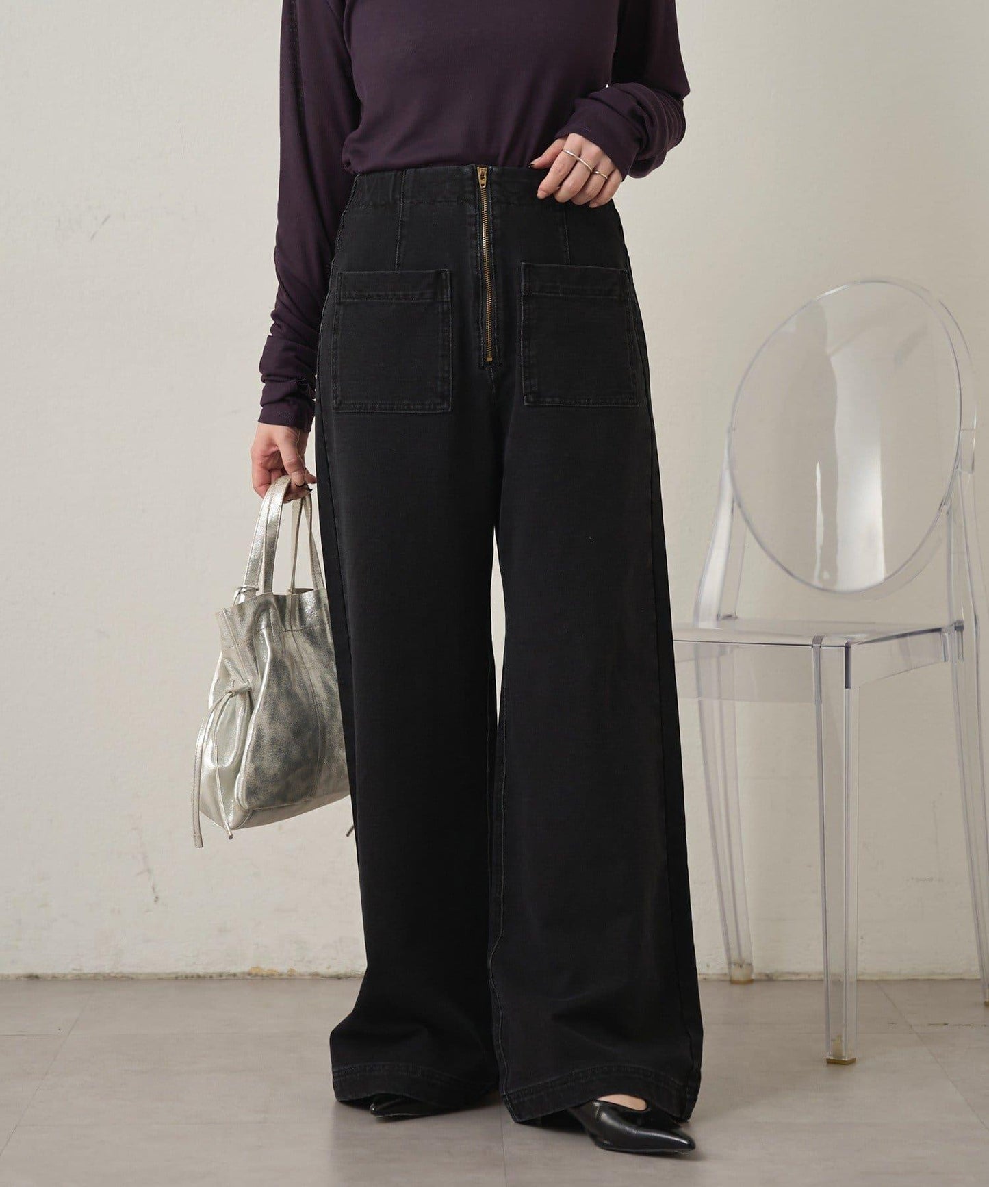 衛衣牛仔喇叭褲