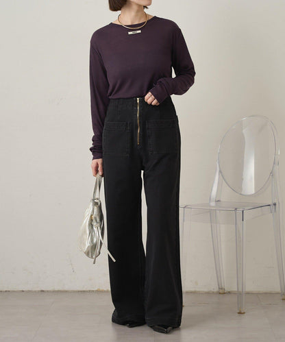 衛衣牛仔喇叭褲