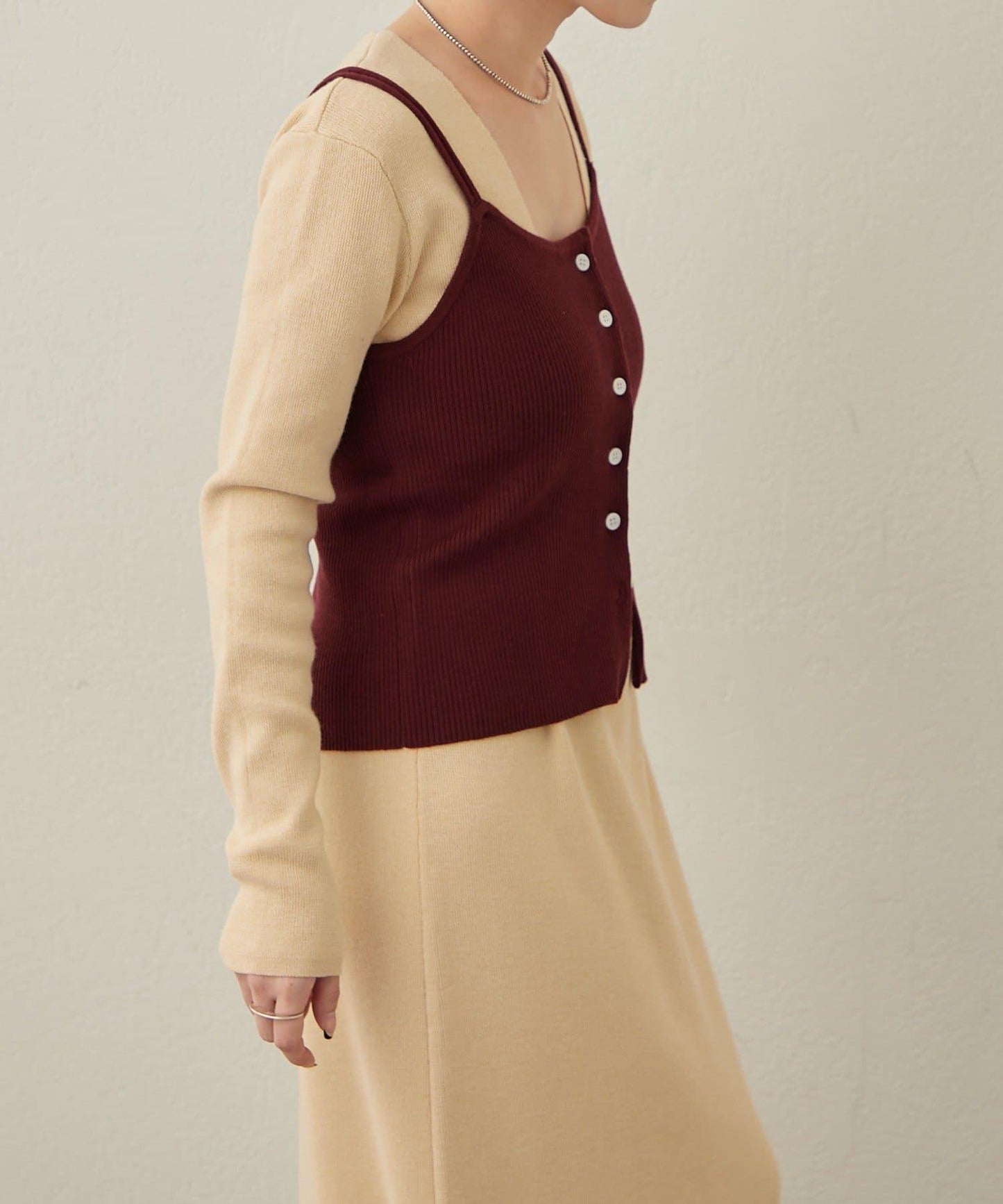 【sato企畫】針織連衣裙吊帶背心套裝