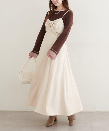 袖口透視喇叭袖針織衫